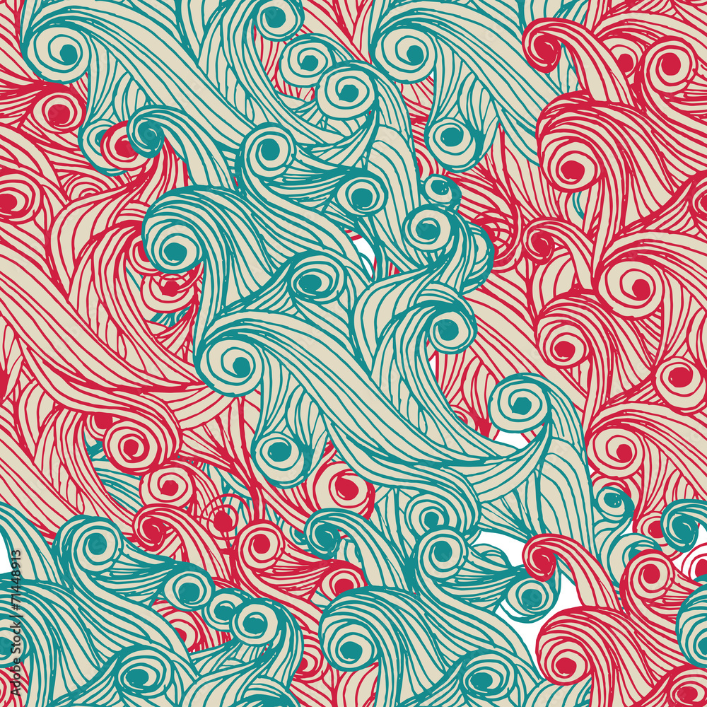 colorful seamless abstract hand-drawn pattern, colorful seamless abstract hand-drawn pattern,