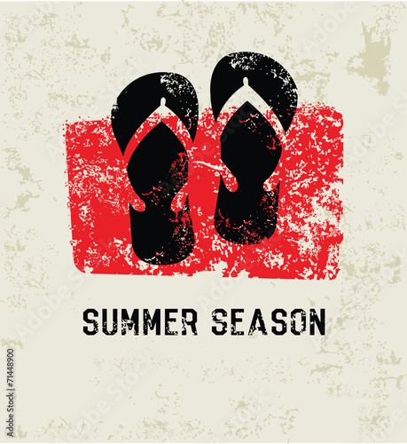Summer season grunge symbol,grunge vector