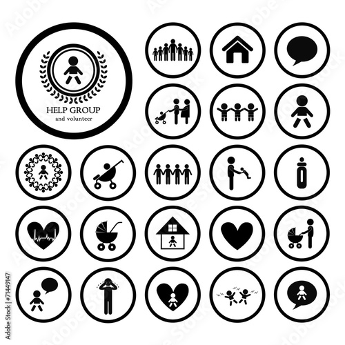 children action welfare icon