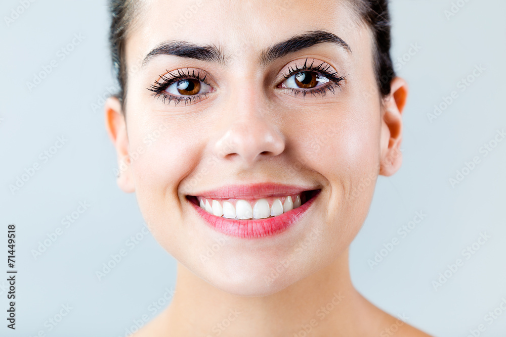 Beautiful with perfect smile. Isolated on white. Beautiful with perfect smile. Isolated on white.