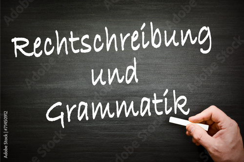 Rechtschreibung und Grammatik photo