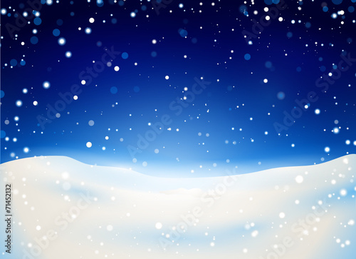 Schnee Kulisse, Nacht © Artenauta