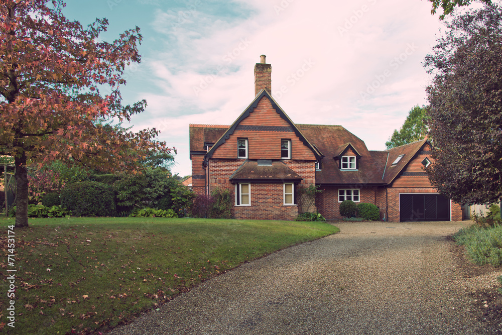 Retro style of an English House Retro style of an English House