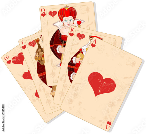 Hearts royal flush