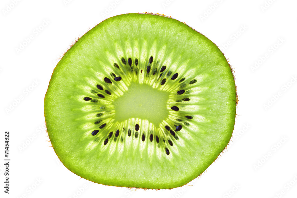 Kiwi slice isolated on white background Kiwi slice isolated on white background