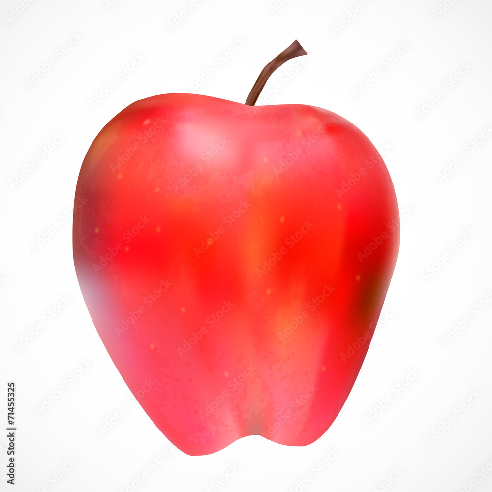 Sweet Tasty Apple Vector Illustration. Sweet Tasty Apple Vector Illustration.