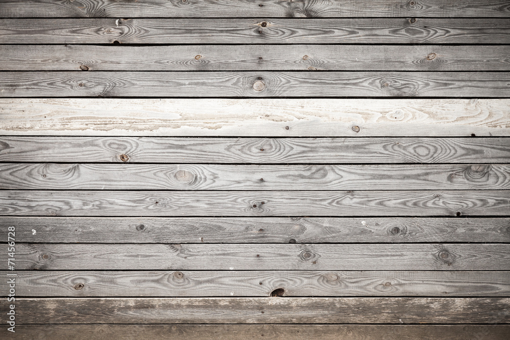 Obraz premium Old gray wooden wall, background photo texture
