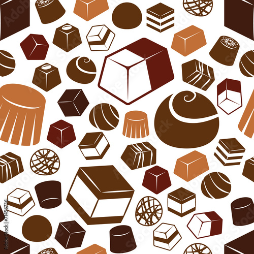 chocolate seamless pattern