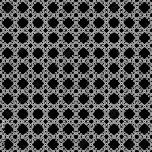 Seamless Black & White Abstract Pattern