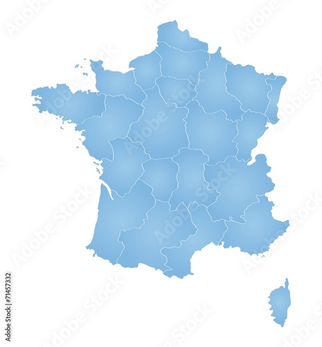Fototapeta Naklejka Na Ścianę i Meble -  Map of France