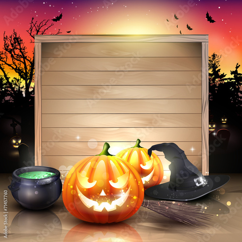 Modern Halloween greeting card