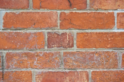 Old dirty brown brick wall