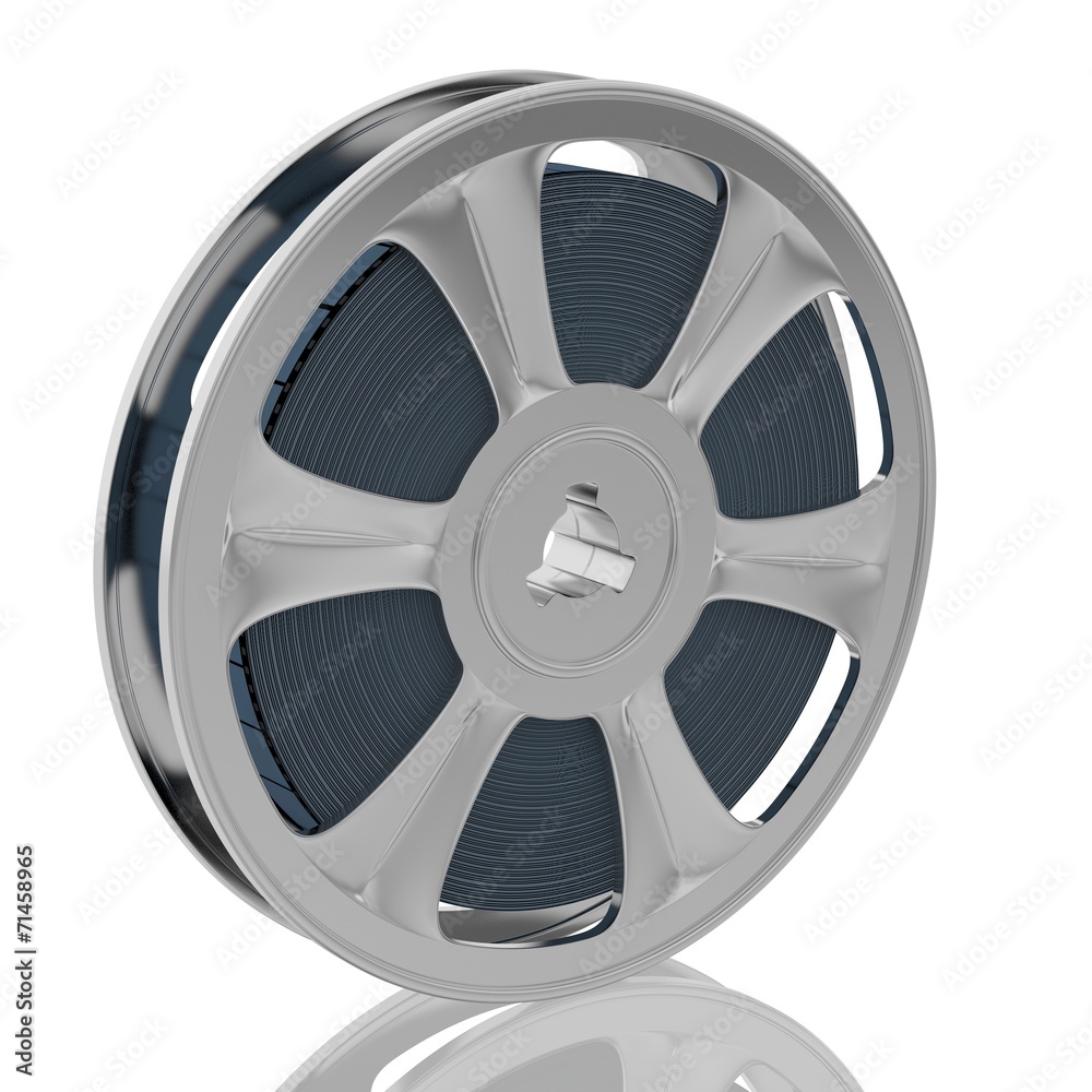 Obraz premium Old motion picture film reel