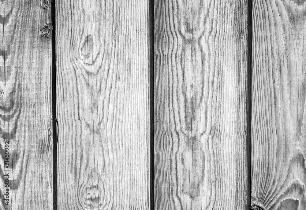 Naklejka premium Detailed background texture of old dark wooden wall surface