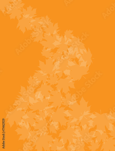 Orange Leaf background