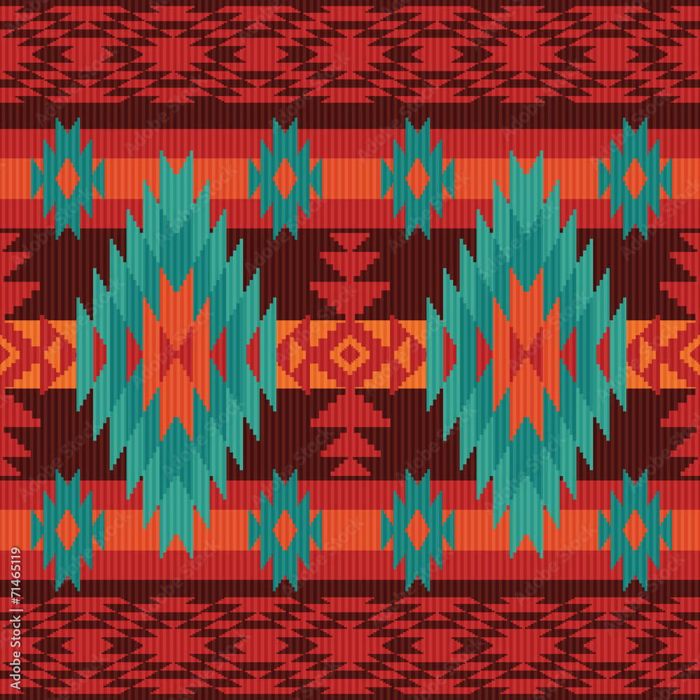 Geometric pattern in ethnic style