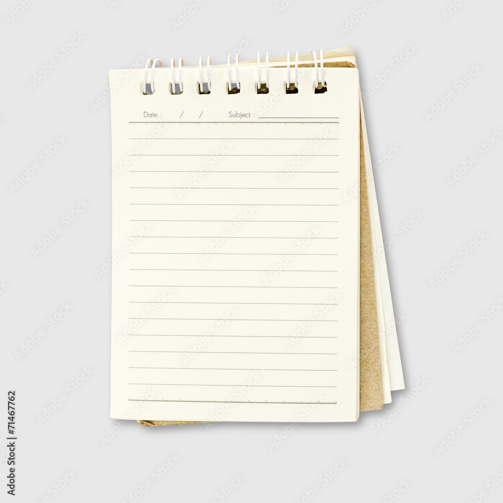 Open paper isolated on white background with reflect. Open paper isolated on white background with reflect.