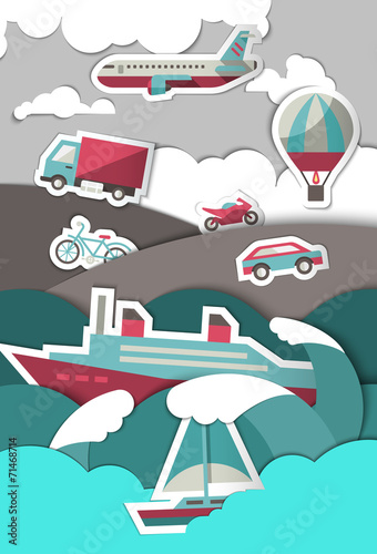 Transport paper background