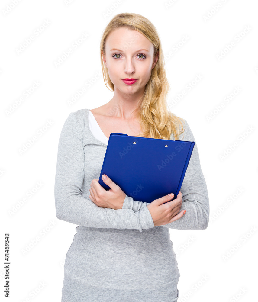 Woman with clipboard Woman with clipboard