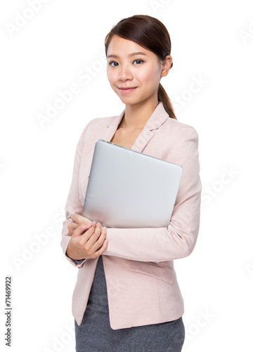 Businesswoman with laptop