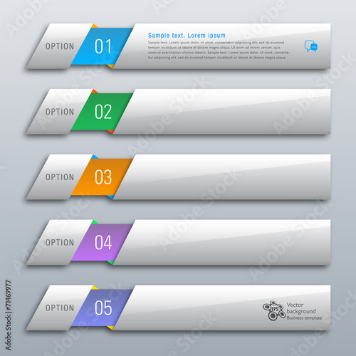Infographics Web Banner & Label Design
