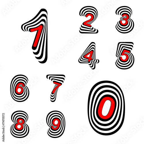 Design numbers set