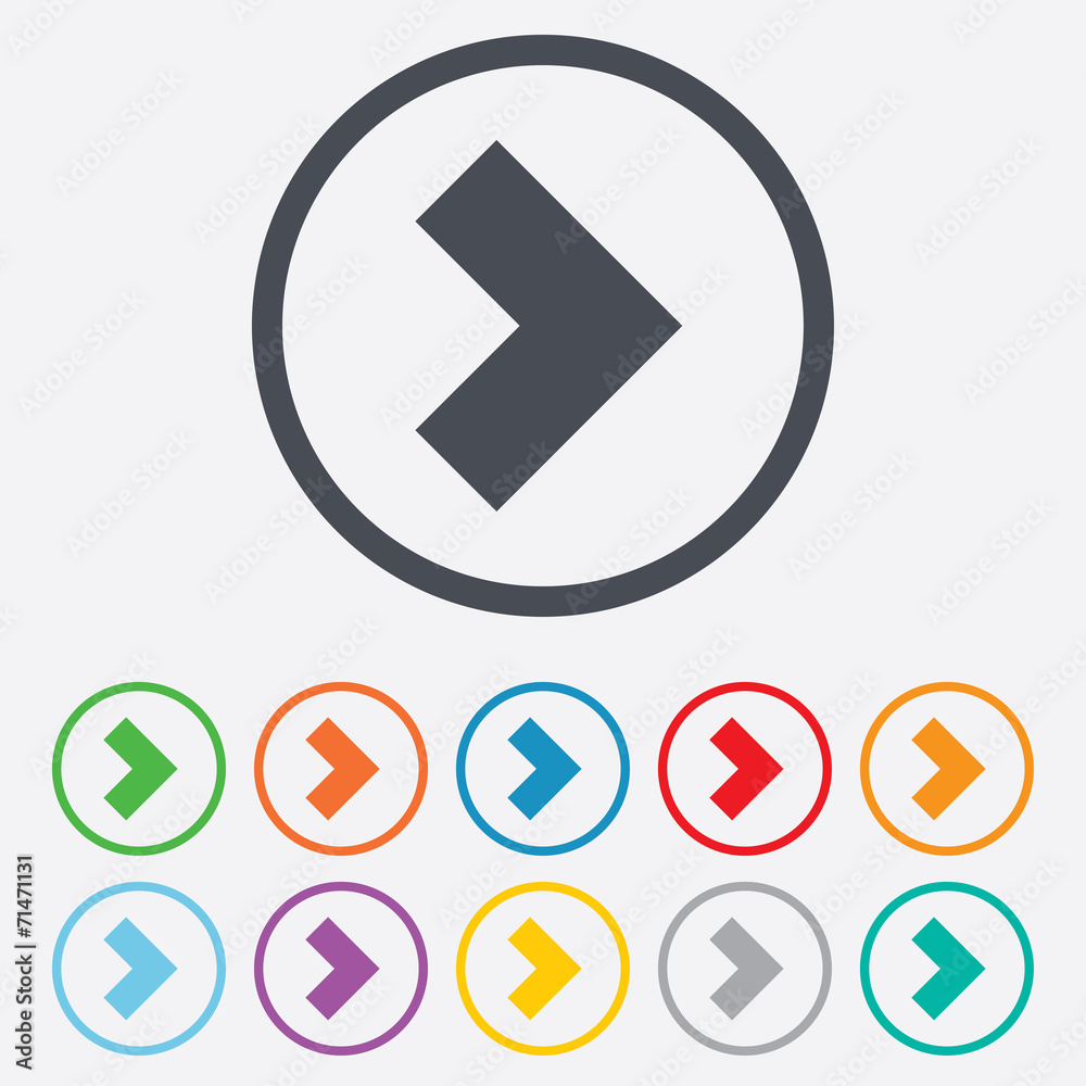 Arrow sign icon. Next button. Navigation symbol Arrow sign icon. Next button. Navigation symbol