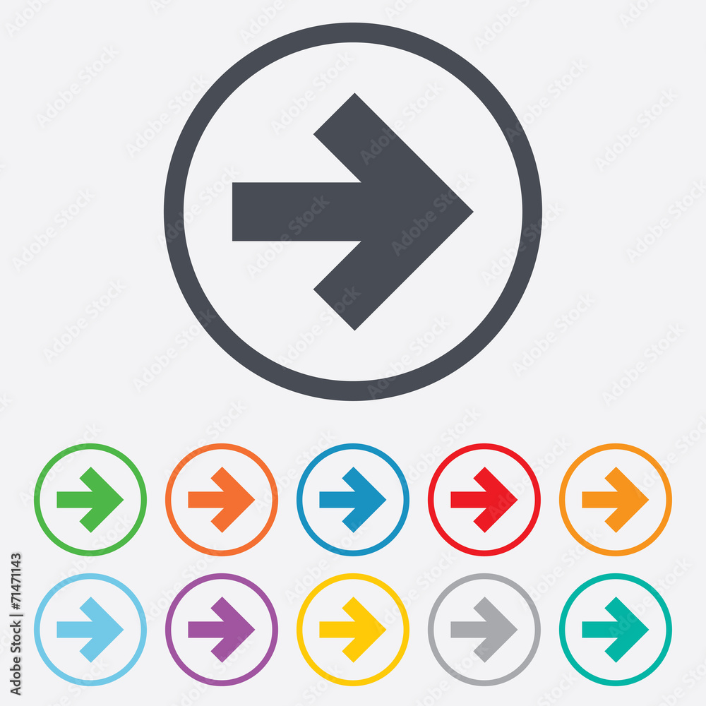 Arrow sign icon. Next button. Navigation symbol Arrow sign icon. Next button. Navigation symbol