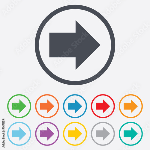 Free Download Arrow sign icon. Next button. Navigation symbol - GFXLoad