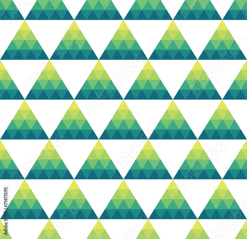 A green triangular vector pattern