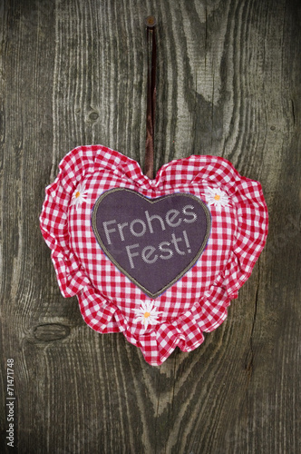 Herz mit Frohes Fest