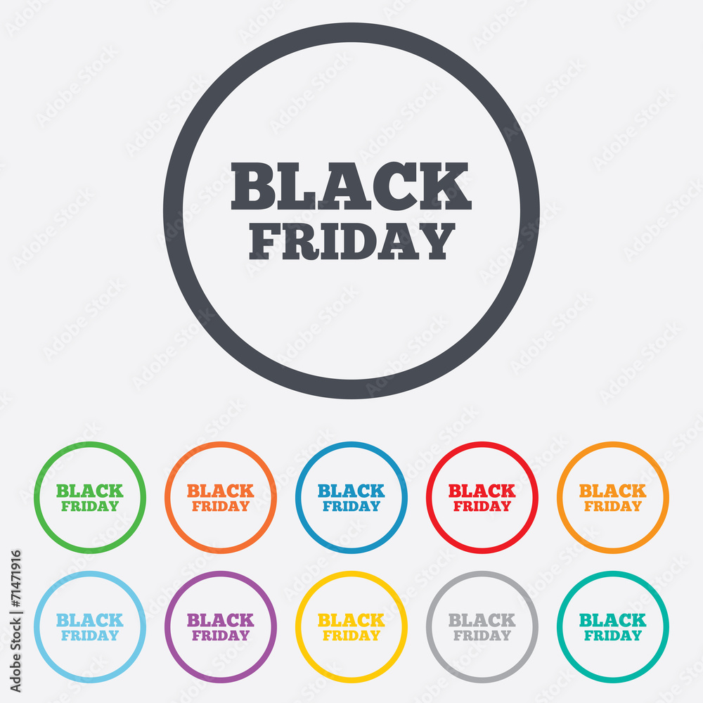 Black friday sign icon. Sale symbol. Black friday sign icon. Sale symbol.