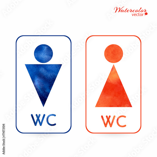 signs - toilet, changing room, male, female, wc