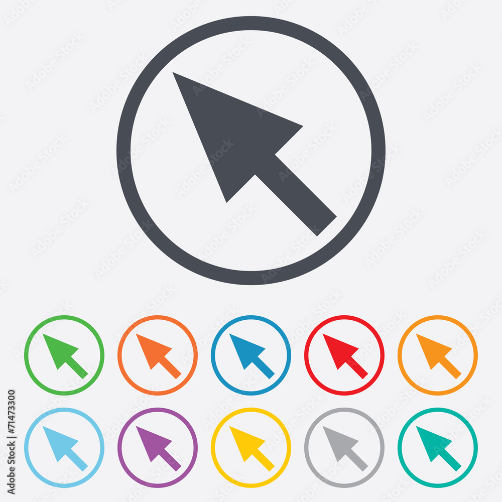 Mouse cursor sign icon. Pointer symbol. Mouse cursor sign icon. Pointer symbol.