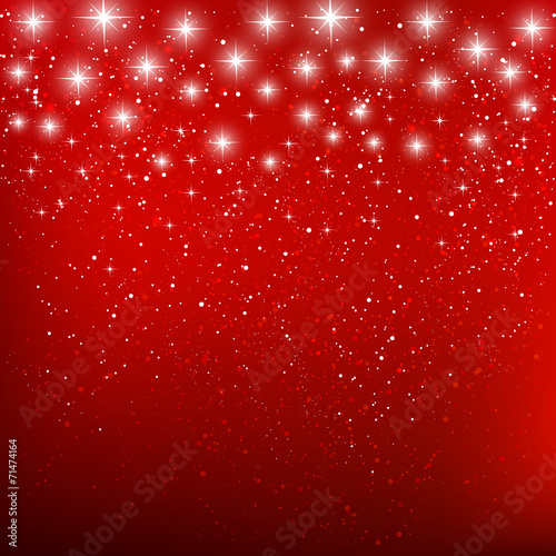 Shiny stars on blue background