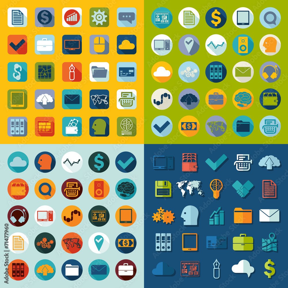 Set of business icons