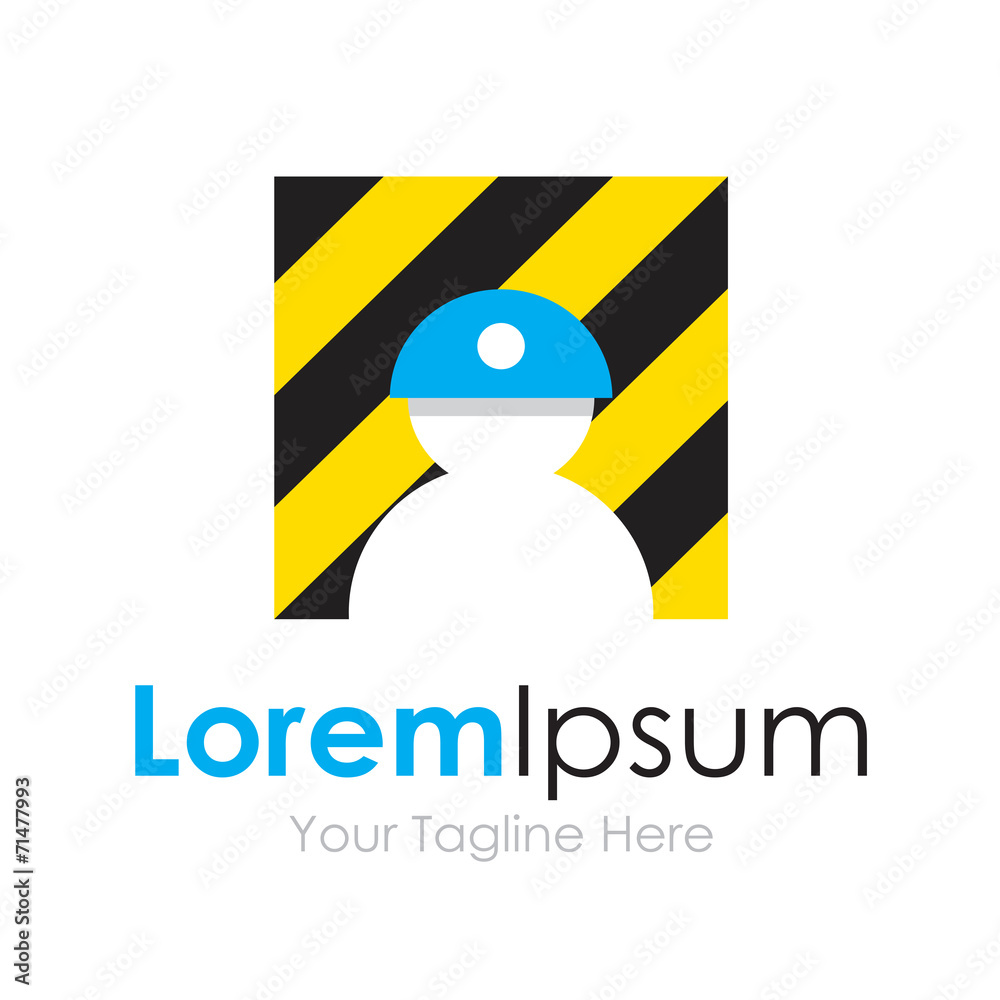 Gold miner profile icon simple elements logo