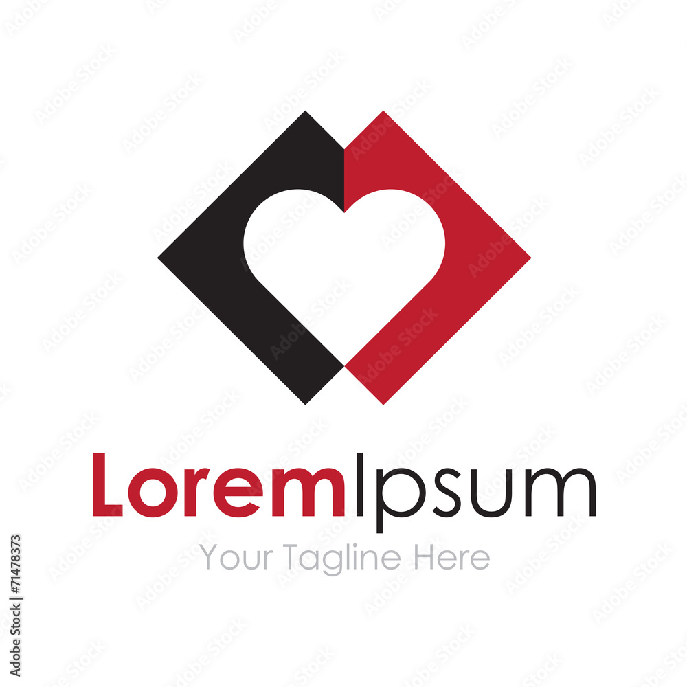 Shape heart cut out icon simple elements logo Shape heart cut out icon simple elements logo