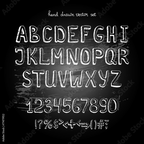 chalkboard alphabet