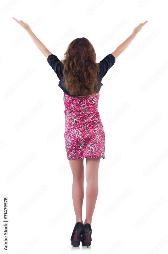 Young woman in fashion concept