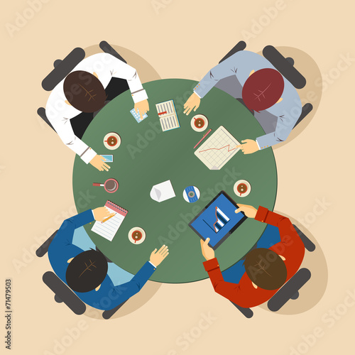 Businesspeople having a meeting