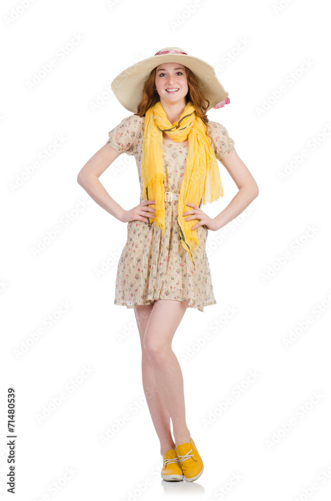 Young woman in fashion concept Young woman in fashion concept