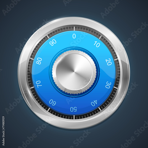 Vector illustration of combination lock