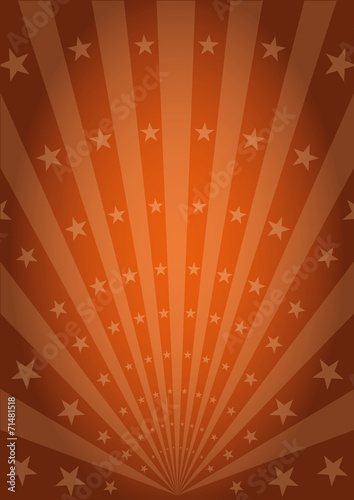 Orange vintage sunbeams