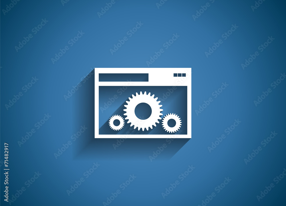 Setting Glossy Icon Vector Illustration Setting Glossy Icon Vector Illustration
