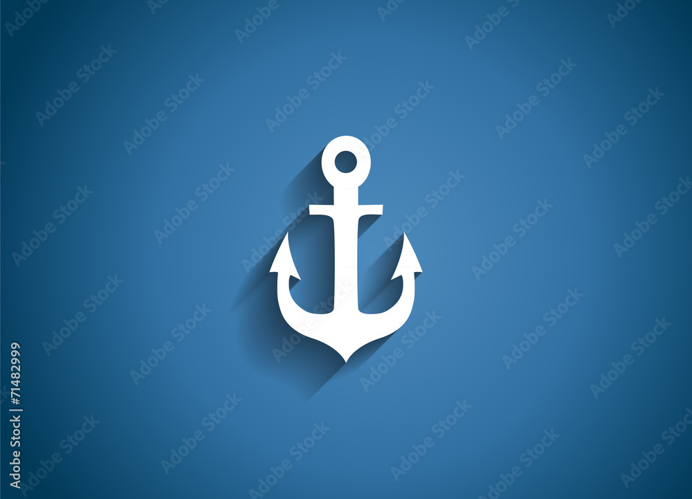 Sea Glossy Icon Vector Illustration
