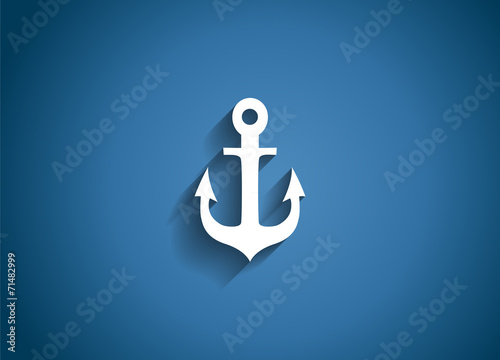 Sea Glossy Icon Vector Illustration
