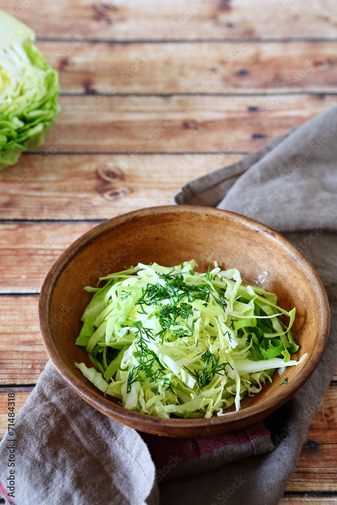 crispy salad from fresh cabbage crispy salad from fresh cabbage