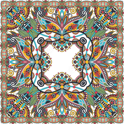 Traditional ornamental floral paisley bandanna
