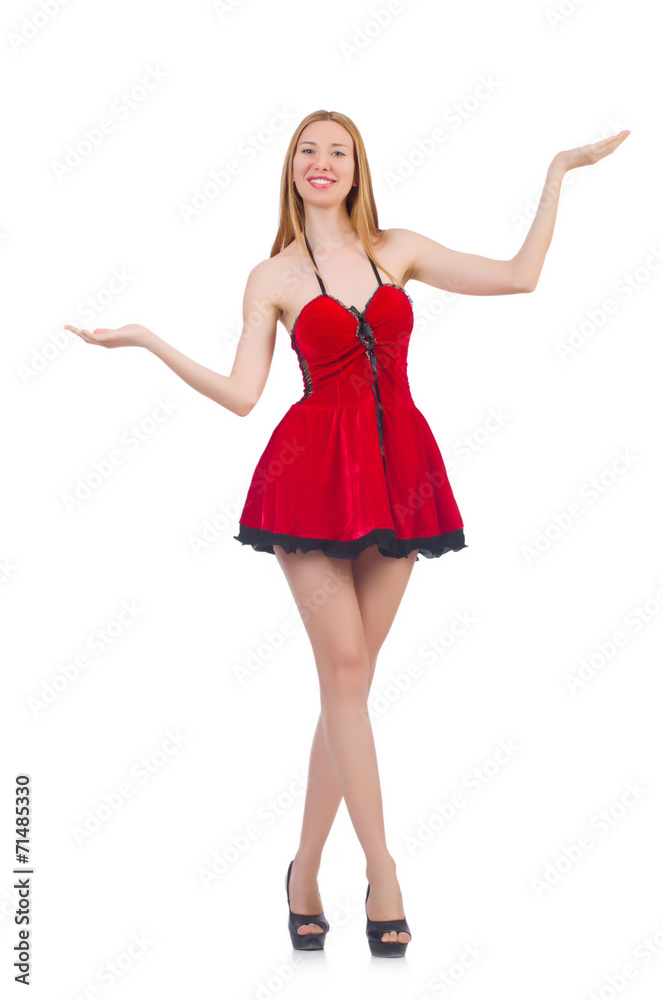 Woman isolated on the white background Woman isolated on the white background